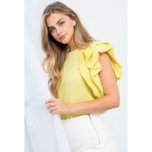 THML Ruffle Sleeve Top